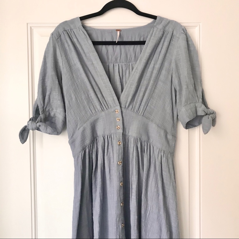 SOLD 🌿 Free People Blue ‘Love of My Life’ Dress - Picture 8 of 16